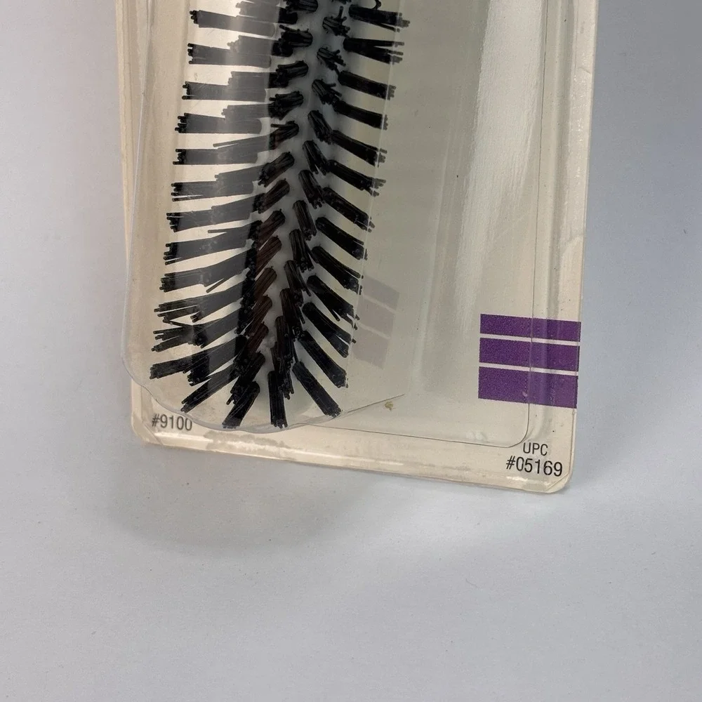 Vintage Goody Styling And Finishing Brush Nylon Bristles #9100 White Handle NEW